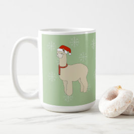 ラマクリスマススノーフレーク コーヒーマグカップ