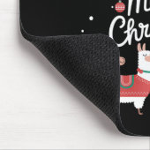ラマクリスマスツリーラマスクリスマスツリー マウスパッド (コーナー)