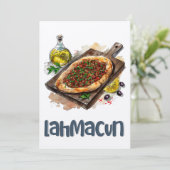 ラマクンピザلحمة بالعجين اكل عربي مناقيش صفيحة 招待状 (スタンド正面)