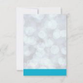 ラマクールオンシルバー《写真》ぼけ味&アイシーBluデートを保存 招待状 (裏面)