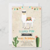 ラマクールボーイ・フィスタ誕生日シャワー招待状 招待状 (正面)