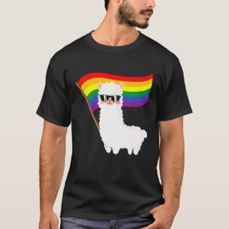 ラマクールレインボー国旗Lgbtqiaゲイプライドレインボー Tシャツ