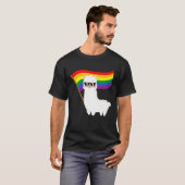 ラマクールレインボー国旗Lgbtqiaゲイプライドレインボー Tシャツ (正面フル)