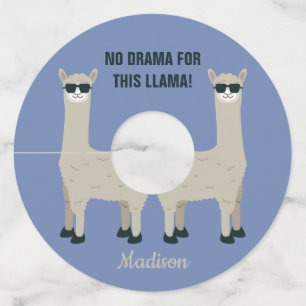 ラマクール名前をカスタムする、文字、カラーワインラベル ワイングラスタグ