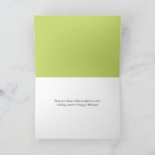 ラマグラマルス折り畳みホリデーグリーティングカード シーズンカード (内部)