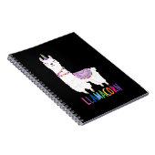 ラマコーンおもしろい- Unicorn Llama ノートブック (右側)