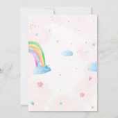 ラマコーン誕生日の招待状マジカルな誕生日 招待状 (裏面)