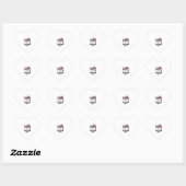 ラマコーン部隊 面白いユニコーン ラマ ユニコーン クリスマス ハートシール (シート)