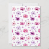 ラマサファリアニマルズベビーシャワー招待状 招待状 (裏面)