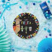 ラマサボテンの誕生日パーティー ペーパープレート (パーティー)