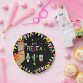 ラマサボテンの誕生日パーティー ペーパープレート (パーティー)