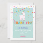 ラマサンキューカード 招待状 (正面)