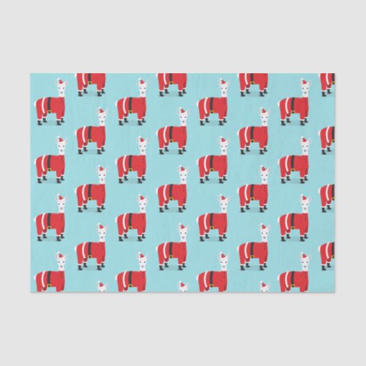 ラマサンタレッドブルークリスマス 薄葉紙 (正面)