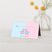 ラマジェンダーリビールベビーシャワー座席表 プレイスカード (正面)