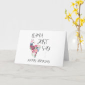 ラマジャストセイハッピーバースデー カード (黄色い花)