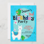 ラマジャストセイバースデーパーティ招待状 招待状 (裏面)