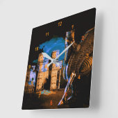 ラマスとイシュタールゲート スクエア壁時計 (傾斜)