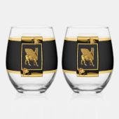 ラマスの茎のないワイングラス ステムなしワイングラス (裏面)