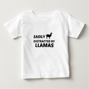 ラマスは気が散りやすい ベビーTシャツ