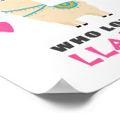 ラマスを愛する女の子 ポスター (角)