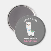 ラマスを愛する女の子 マグネット (正面/裏面)