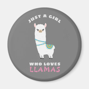ラマスを愛する女の子 マグネット