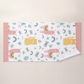 ラマスアラパカアニマルボホキュート バスタオル (バスタオル)