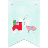 ラマスインパジャマスランバーパーティーバナー バンティングフラッグ (第1の旗)