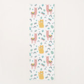 ラマスキャッツアラパカグリーンアニマルズボホ ヨガマット (正面)