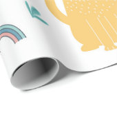 ラマスキャッツアラパカピンクガーリーアニマルズボホ ラッピングペーパー (ロールコーナー)