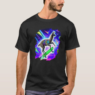 ラマスケートボーディングアウタースペースレトロヴィンテージスカット Tシャツ