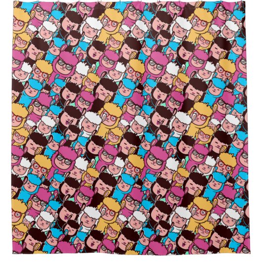 ラマスシャワーカーテン シャワーカーテン (正面)