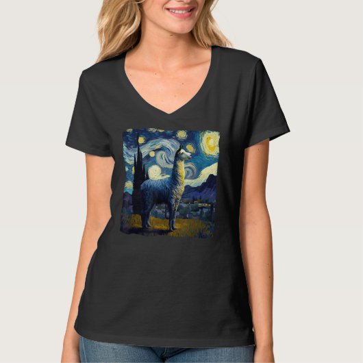 ラマスターリーナイトヴァンゴッペインティングアートエス風変わりエース Tシャツ (正面)