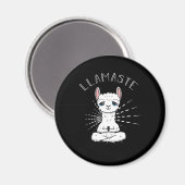 ラマステナマステヨガラマスピリチュアルめい想ギフト マグネット (正面/裏面)