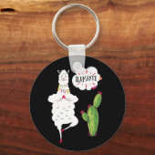 ラマステラマヨガ キーホルダー (正面)