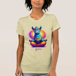 ラマステ - サイケデリックな禅のラマ精神動物 Tシャツ