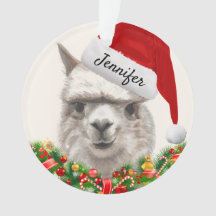 ラマスマイルあなたの名前と年アルパカクリスマス