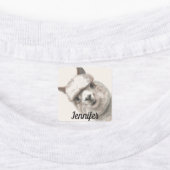 ラマスマイル小さな女の子衣類ラベルNAMEタグ ラベル (貼付)