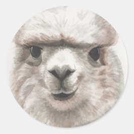 ラマスマイル20ステッカー封筒用シールセット ラウンドシール