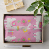 ラマスレインボーズグリーンサボテン軽ガーリーピンクかわいい 薄葉紙 (ギフト)