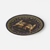 ラマスー金ゴールド紙プレート ペーパープレート (アングル)