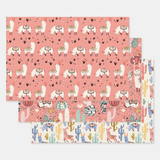 ラマス多様性 ラッピングペーパーシート (セット)