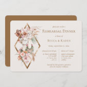 ラマス結婚のリハーサルディナー 招待状 (正面/裏面)