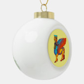 ラマス セラミックボールオーナメント (左)