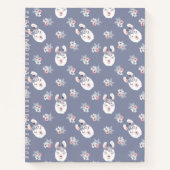 ラマス&フラワーズパターン ノートブック (正面)