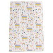 ラマス&レインボウズFiestaバースデーパーティーありがとう ミディアムペーパーバッグ (裏面)