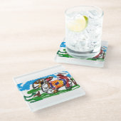 ラマセット ガラスコースター (アングル)