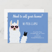 ラマセラーカード実在多くの不動産マーケティング販売 ポストカード (正面/裏面)