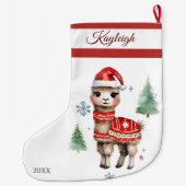 ラマセーターラージクリスマスストッキング ラージクリスマスストッキング (裏面)