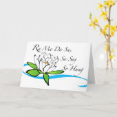 ラマダサチャントロータスオンウォーターウェーブ カード (黄色い花)